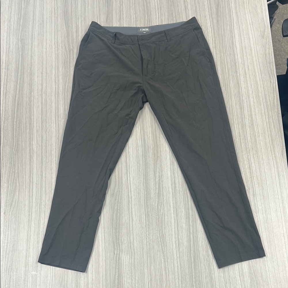 Linksoul Black Chinos Classic and Comfortable